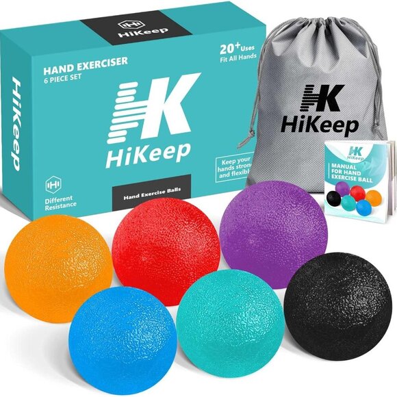 Hand Exercise Balls, Stress Relief Ball, Physical Therapy Different Resistance S - Picture 1 of 6